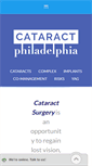 Mobile Screenshot of cataractphiladelphia.com