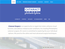 Tablet Screenshot of cataractphiladelphia.com